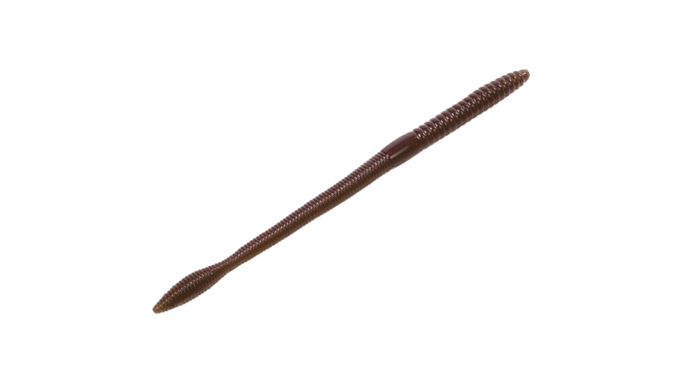 Strike King KVD Perfect Plastics Finesse Worm, Soft Plastic Worm Fishing Lure, Oxblood, 6 1/2in, 12-Pack, FIN65-146, FIN65-146