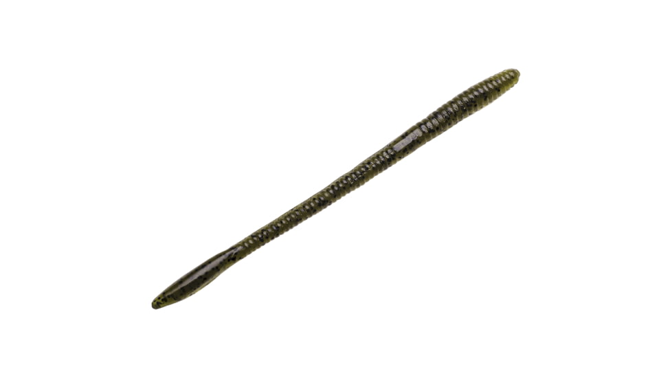 Strike King KVD Perfect Plastics Finesse Worm, Soft Plastic Worm Fishing Lure, Dirt, 7in, 8-Pack, FIN7-103, FIN7-103