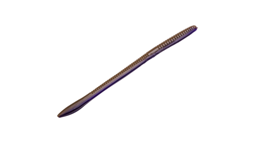 Strike King KVD Perfect Plastics Finesse Worm, Soft Plastic Worm Fishing Lure, PB&amp;J, 7in, 8-Pack, FIN7-250, FIN7-108