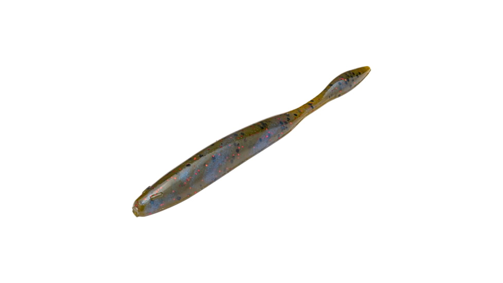 Strike King KVD Dream Shot Fishing Lure, Soft Plastic Worm, Blue Craw w/ Red Flake, 4 1/4in, 10-Pack, DSKVD-805, DSKVD-805