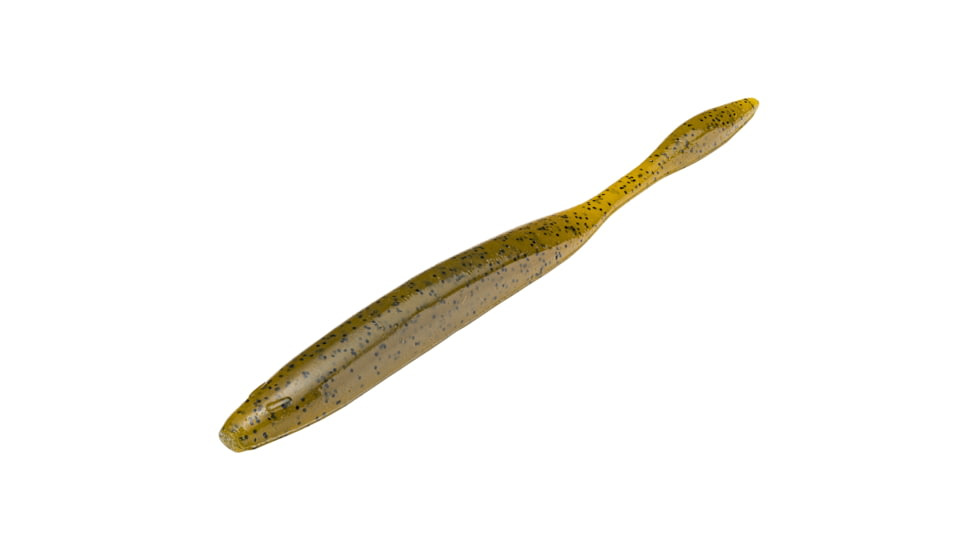 Strike King KVD Dream Shot Fishing Lure, Soft Plastic Worm, Green Pumpkin, 4 1/4in, 10-Pack, DSKVD-46, DSKVD-46