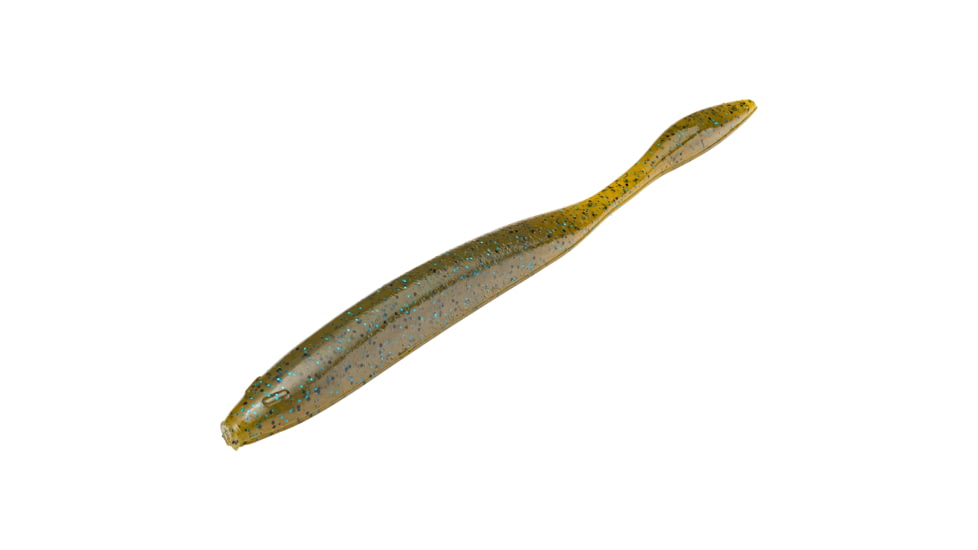 Strike King KVD Dream Shot Fishing Lure, Soft Plastic Worm, Green Pumpkin Sapphire, 4 1/4in, 10-Pack, DSKVD-175, DSKVD-175