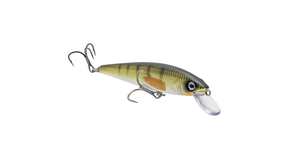 Strike King KVD Elite 200 Jerkbait Fishing Lure, Weight Transfer System, 4 1/2in, 3/8oz, Dives 4 to 7-Feet, SZ 4 Mustad Triple Grip Treble Hooks, Matte Sugar Daddy, HCKVDJ200E-M462