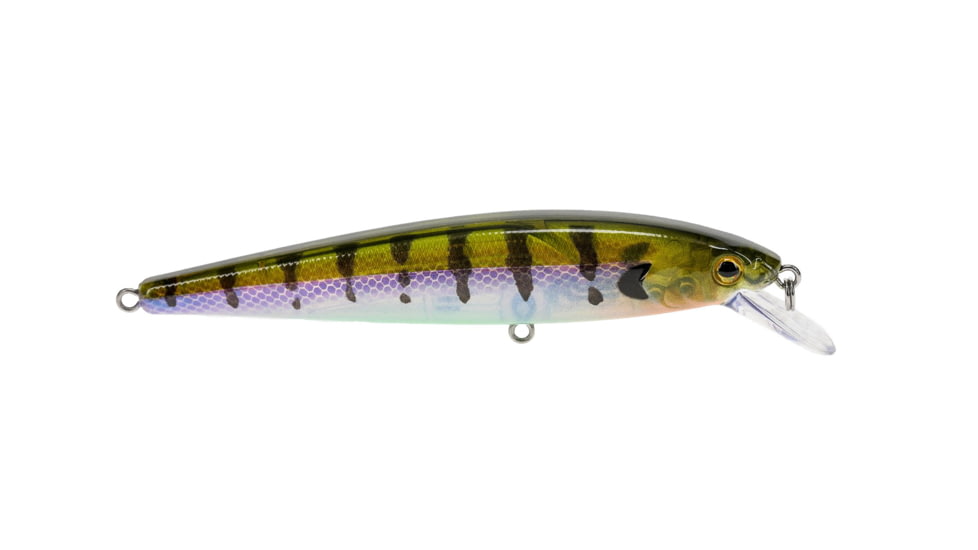 Strike King KVD Elite 200 Jerkbait Fishing Lure, Weight Transfer System, 4 1/2in, 3/8oz, Dives 4 to 7-Feet, SZ 4 Mustad Triple Grip Treble Hooks, Phantom Bluegill, HCKVDJ200E-330