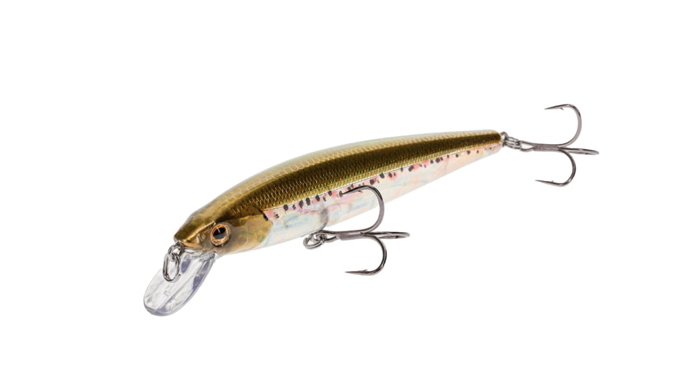 Strike King KVD Elite 200 Jerkbait Fishing Lure, Weight Transfer System, 4 1/2in, 3/8oz, Dives 4 to 7-Feet, SZ 4 Mustad Triple Grip Treble Hooks, Pro Smelt, HCKVDJ200E-333