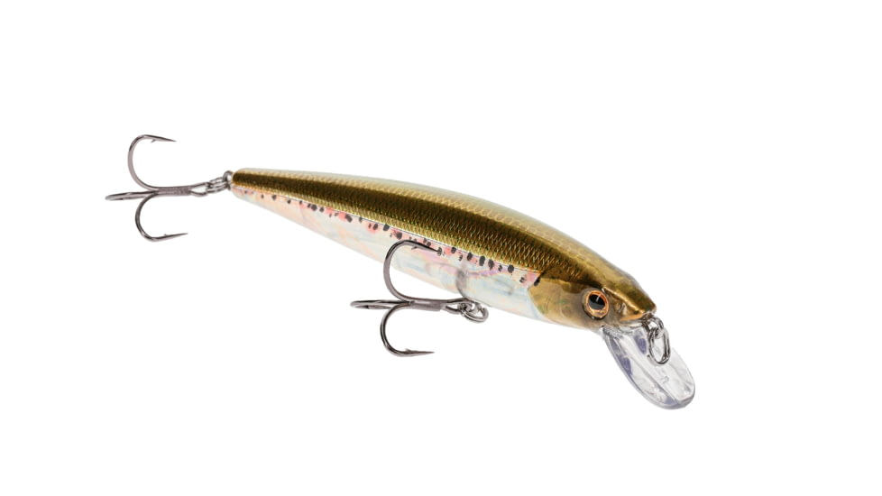 Strike King KVD Elite 200 Jerkbait Fishing Lure, Weight Transfer System, 4 1/2in, 3/8oz, Dives 4 to 7-Feet, SZ 4 Mustad Triple Grip Treble Hooks, Pro Smelt, HCKVDJ200E-333