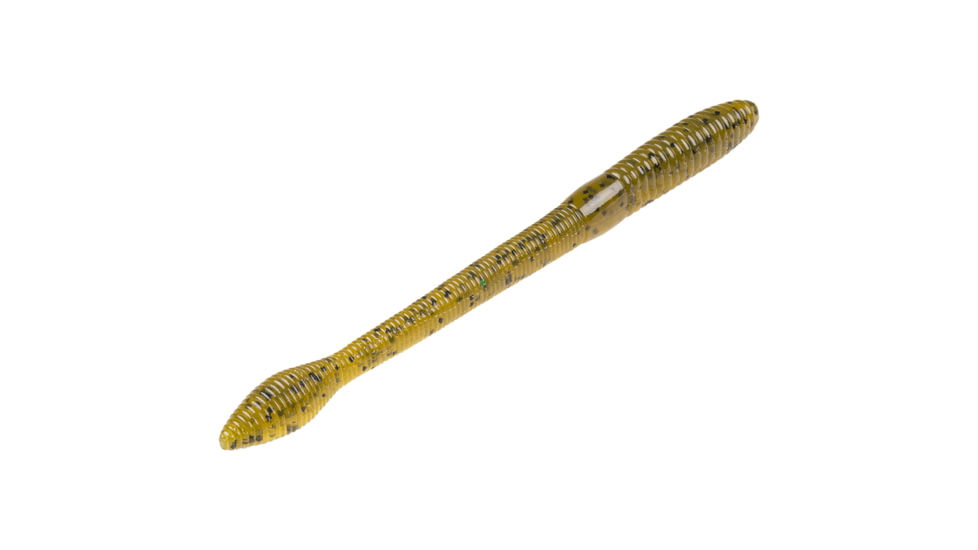 Strike King KVD Fat Baby Finesse Worm, Soft Plastic Worm Fishing Lure, Green Pumpkin, 5in, 12-Pack, FBFIN5-46, FBFIN5-46