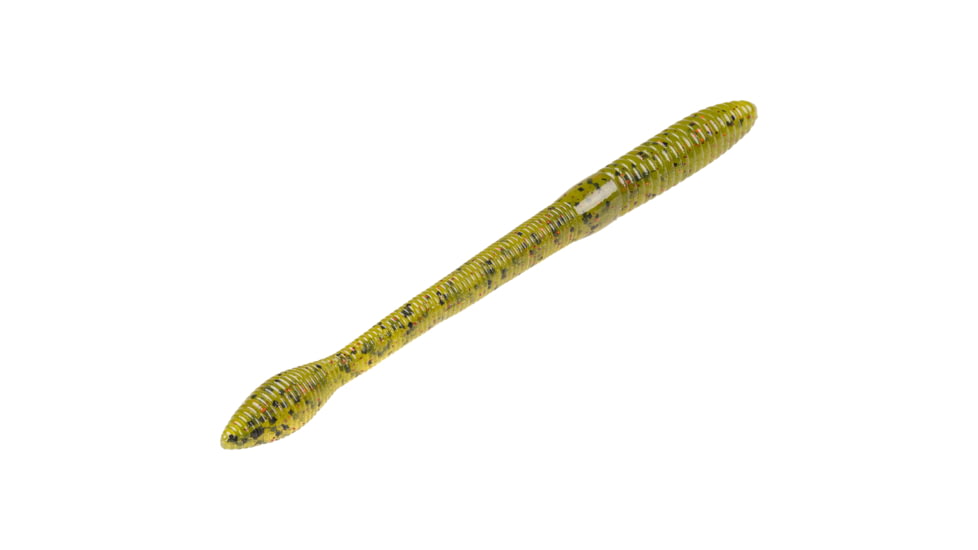 Strike King KVD Fat Baby Finesse Worm, Soft Plastic Worm Fishing Lure, Watermelon Seed w/ Red Flake, 5in, 12-Pack, FBFIN5-18, FBFIN5-18