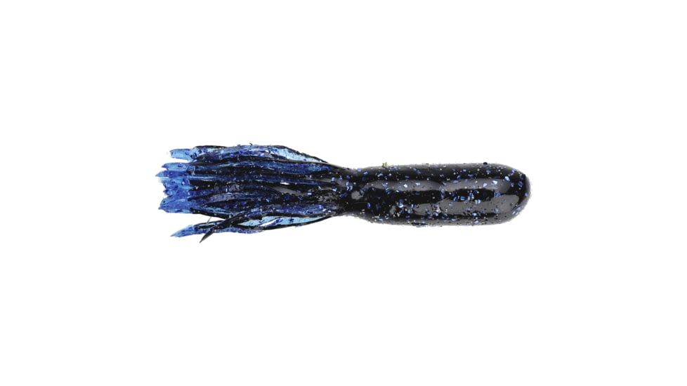 Strike King KVD Pro Model Tube Fishing Lure, Soft Plastic Tube, Black and Blue, 3 1/2in, 10-Pack, PMT3.5-2, PMT3.5-2