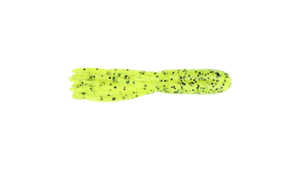 Strike King KVD Pro Model Tube Fishing Lure, Soft Plastic Tube, Chartreuse Pepper, 3 1/2in, 10-Pack, PMT3.5-52, PMT3.5-52