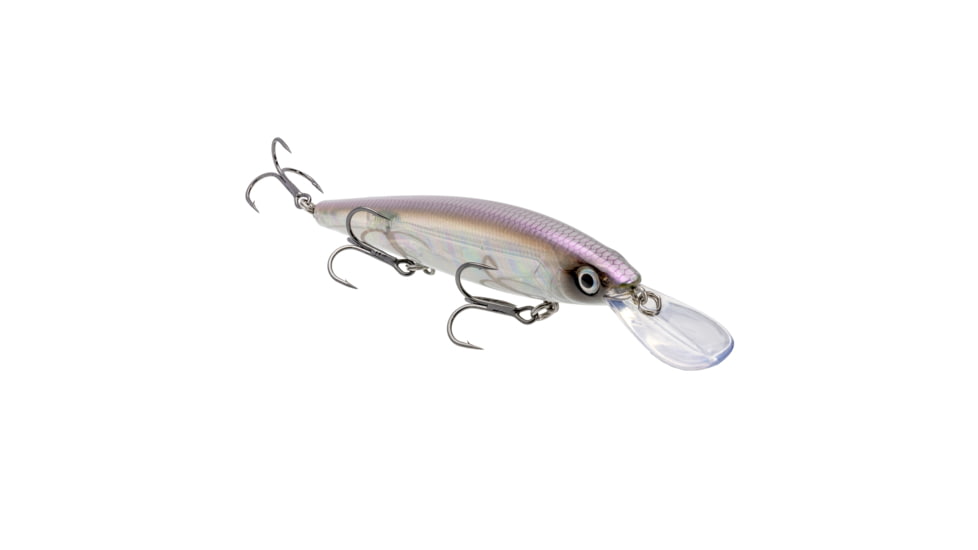 Strike King KVD Sinking Deep Jerkbait Fishing Lure, Weight Transfer System, 4 3/4in, 3/5oz, Slow Sinking, SZ 2 and 4 Mustad Triple Grip Treble Hooks, Pro Green, HCKVDJ300DS-408