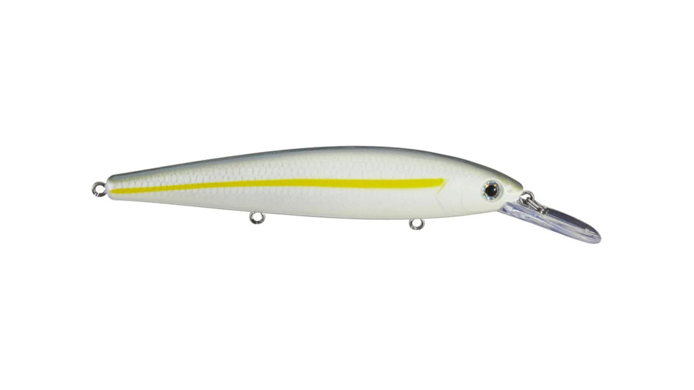 Strike King KVD Sinking Deep Jerkbait Fishing Lure, Weight Transfer System, 4 3/4in, 3/5oz, Slow Sinking, SZ 2 &amp; 4 Black Nickel Treble Hooks, Sexy Blue Back Herring, HCKVDJ300DS-586