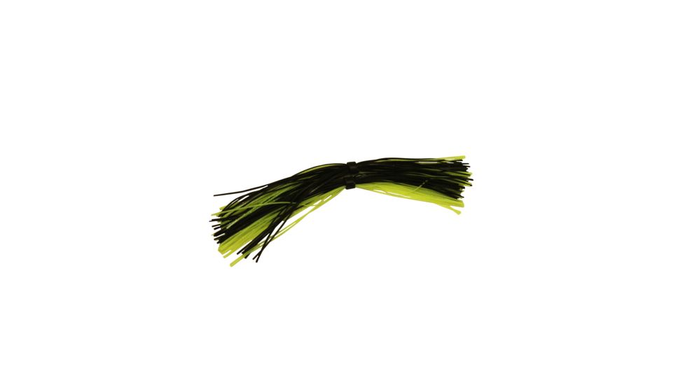 Strike King 50 Pack Bulk Skirts,Glow Black Chartreuse 50-G3
