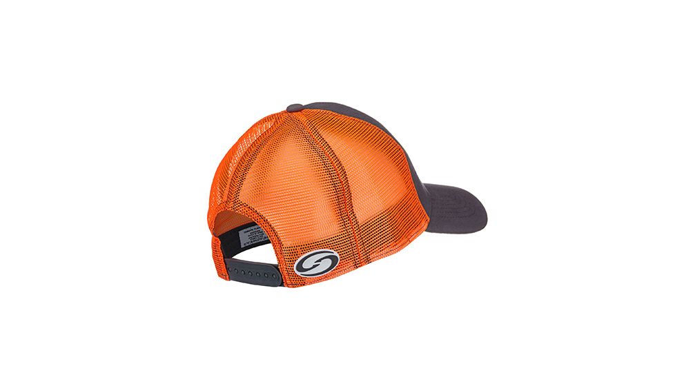Strike King Trucker Cap,Charcoal body/Orange mesh CAP-2