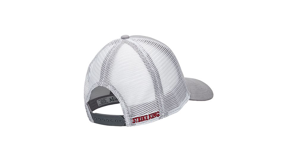 Strike King Trucker Cap,Grey body/White mesh CAP-4