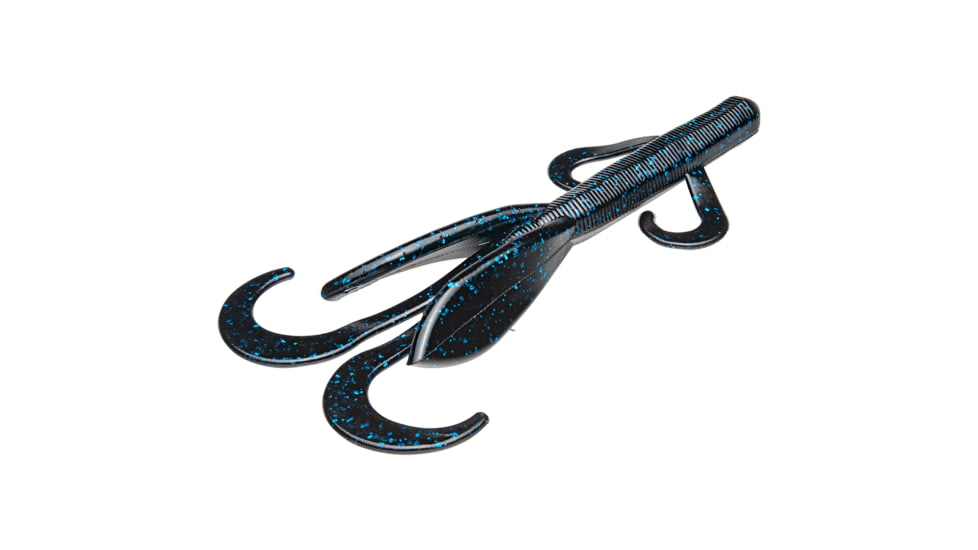 Strike King KVD Perfect Plastics Magnum Game Hawg, Soft Plastic Creature Fishing Lure, Black and Blue, 5 1/4in, 6-Pack, GH5.25-2, GH5.25-2