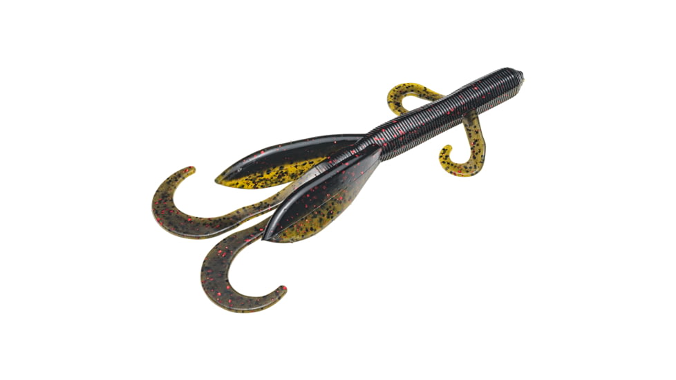 Strike King KVD Perfect Plastics Magnum Game Hawg, Soft Plastic Creature Fishing Lure, California Craw, 5 1/4in, 6-Pack, GH5.25-51, GH5.25-51