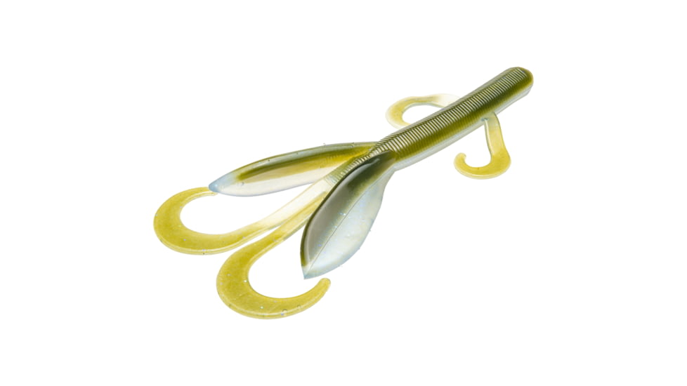Strike King KVD Perfect Plastics Magnum Game Hawg, Soft Plastic Creature Fishing Lure, Moon Juice, 5 1/4in, 6-Pack, GH5.25-850, GH5.25-850