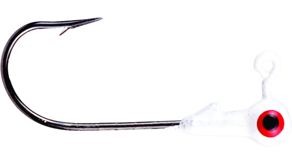 Mr. Crappie Jig Head, 1/32oz, Refrigerator White, MRCJH132-199