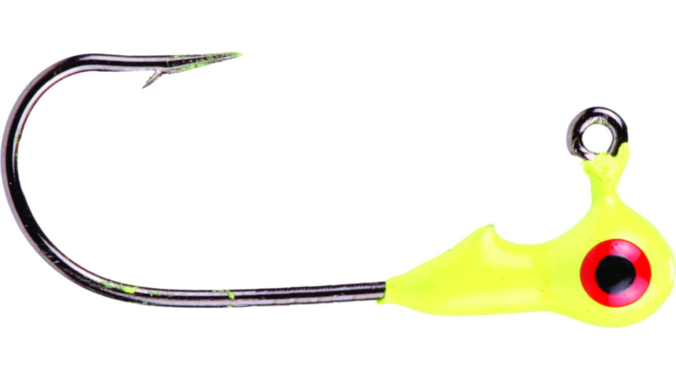 Mr. Crappie Jig Head, 1/8oz, Chartreuse, MRCJH18-1