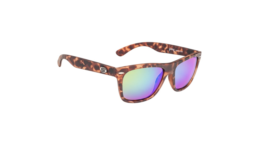 Strike King Plus Cash Sunglasses, Matte Tortoiseshell Frame/ Multi Layer Green Mirro, SG-SKP415