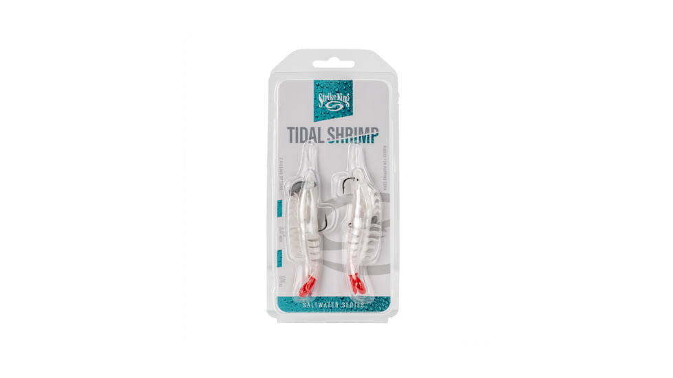 Strike King Pre-Rigged Tidal Shrimp 1/4oz, Boxer, 4.25in, PRSSW425-136