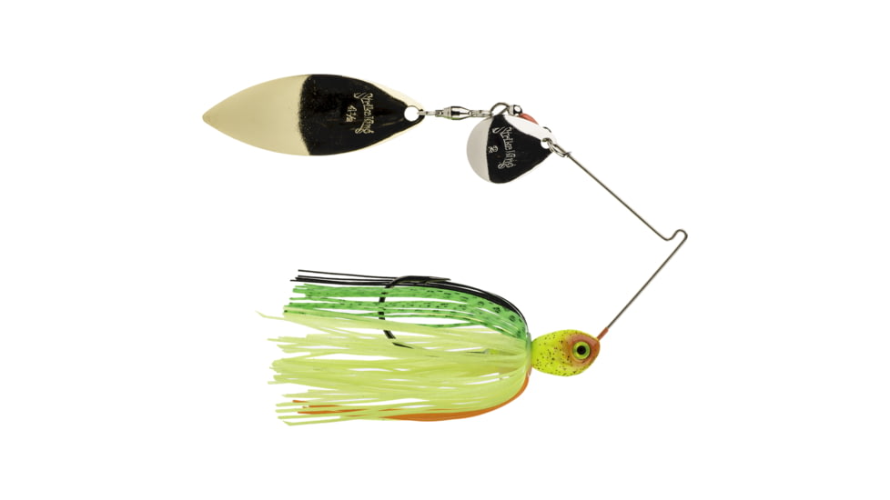 Strike King Premier Pro-Model Fishing Lure, Spinnerbait, Firetiger, 3/8oz, PP38CW-217SG, PP38CW-217SG