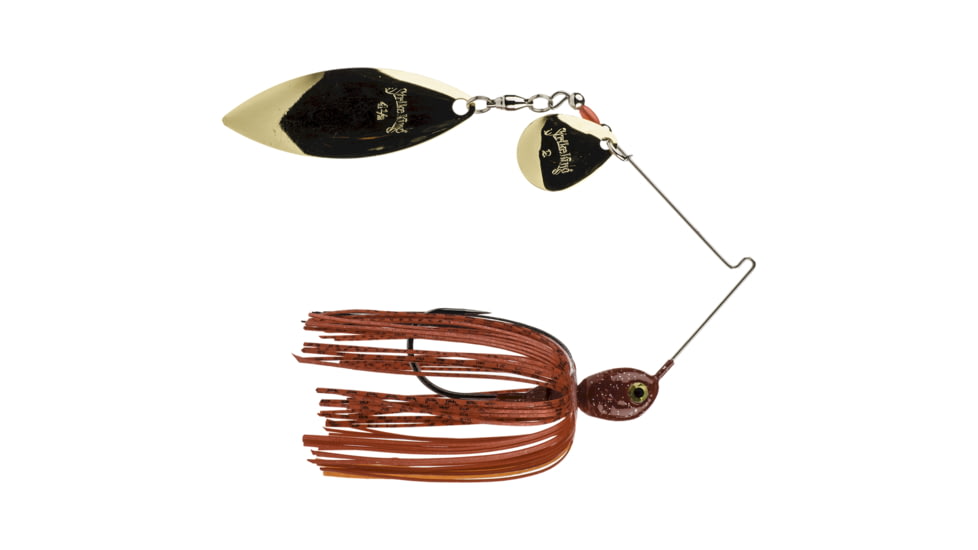 Strike King Premier Pro-Model Fishing Lure, Spinnerbait, Red Craw, 3/8oz, PP38CW-212G, PP38CW-212G