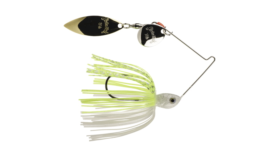 Strike King Premier Pro-Model Fishing Lure, Spinnerbait, Chartreuse White, 3/16oz, PP316CW-213SG, PP316CW-213SG