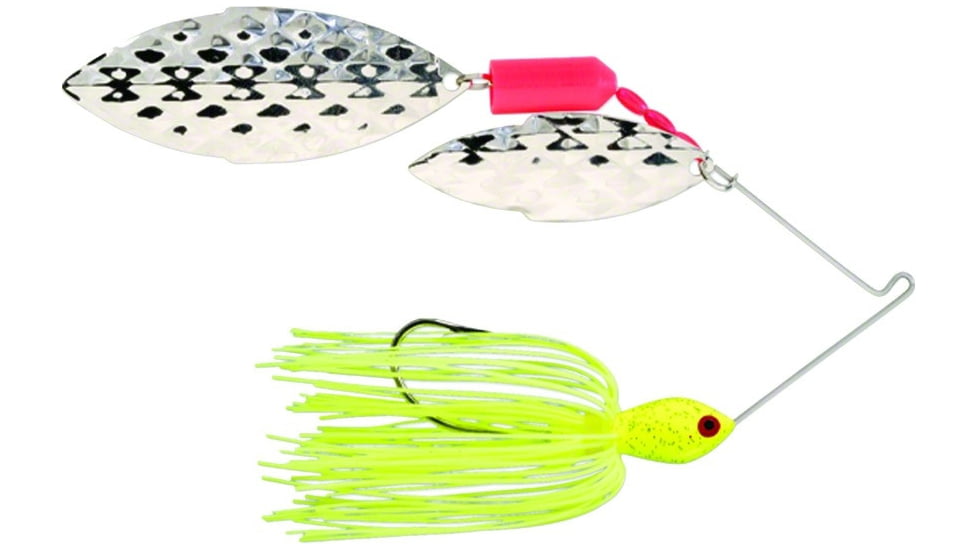 Strike King Promo Spinnerbait, Chartreuse, 3/8oz, 1 Pack, MAPRO38CW-1