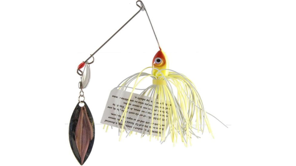 Strike King Promo Spinnerbait, Chartreuse &amp; White, 3/8oz, 1 Pack, MAPRO38CW-3