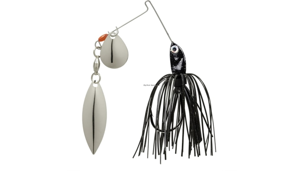 Strike King Promo Spinnerbait Colorado/Willow, Black, 1/8 oz, 1 Pack, MAPRO18CW-10