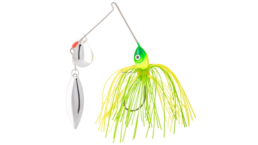 Strike King Promo Spinnerbait Colorado/Willow, Limetreuse, 1/8 oz, 1 Pack, MAPRO18CW-93