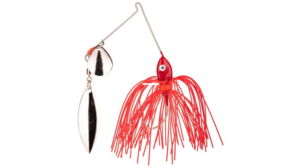 Strike King Promo Spinnerbait Colorado/Willow, Red, 1/8 oz, 1 Pack, MAPRO18CW-69