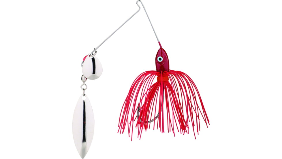 Strike King Promo Spinnerbait, Red, 3/8oz, 1 Pack, MAPRO38CW-69