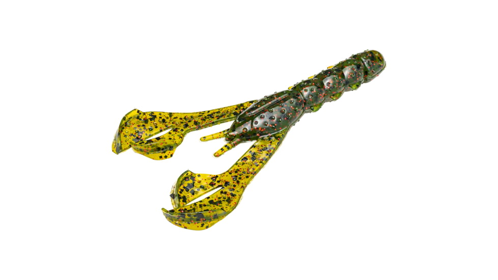 Strike King Rage Denny Brauer Craw Fishing Lure, Soft Plastic Craw, Watermelon Seed w/ Red Flake, 4in, 7-Pack, RGDBC-18, RGDBC-18
