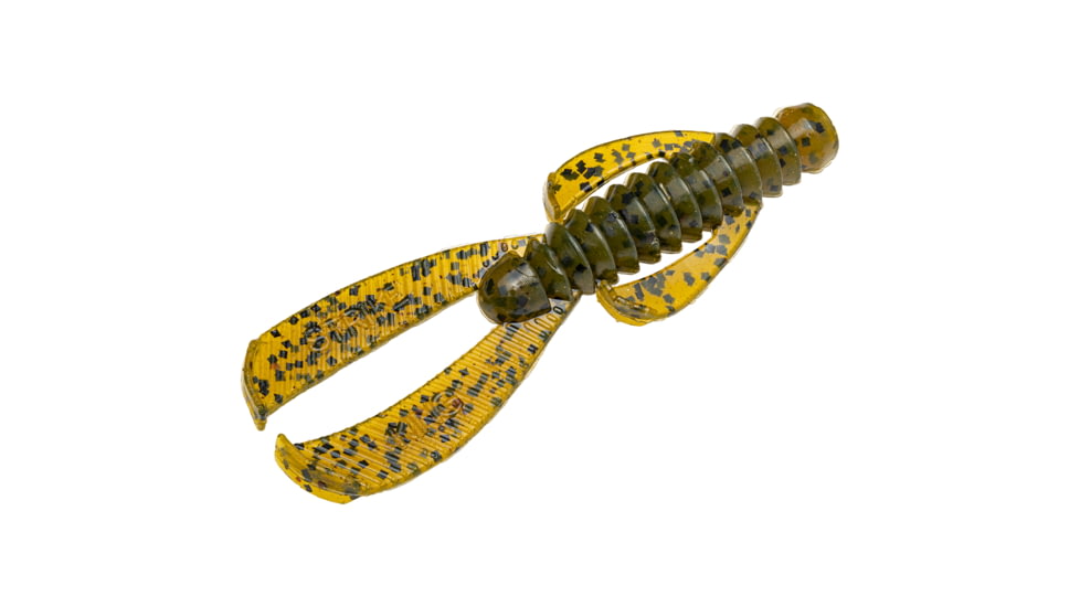 Strike King Rage Ned Bug Fishing Lure, Soft Plastic Craw, Green Pumpkin, 2 1/2in, 9-Pack, RGNBUG-46, RGNBUG-46