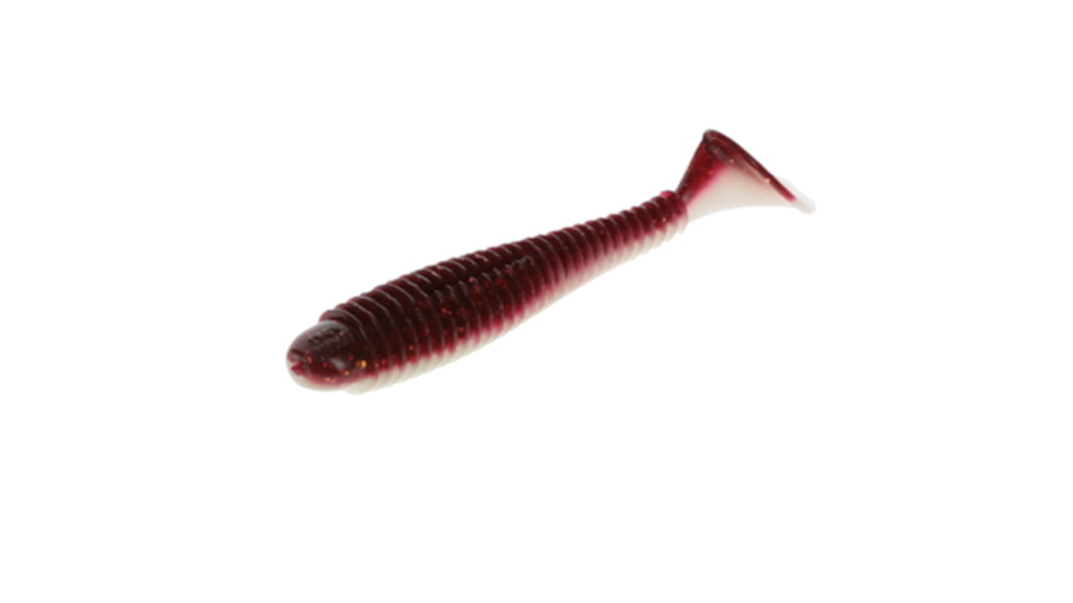 Strike King Rage Swimmer Saltwater Fishing Lure, Soft Plastic Swimbait, Crimson Gold, 3 3/4in, 7-Pack, RGSWSW334-324, RGSWSW334-324