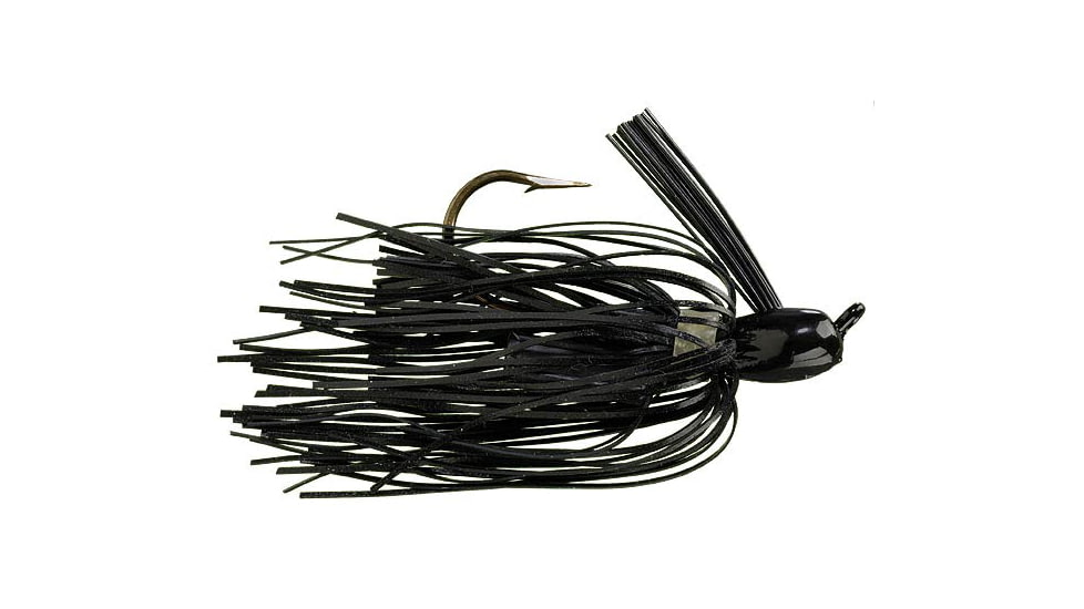 Strike King Rattlin Pro Model Skirted Jig, 1/2oz, Black,1pk, PMJ12-1
