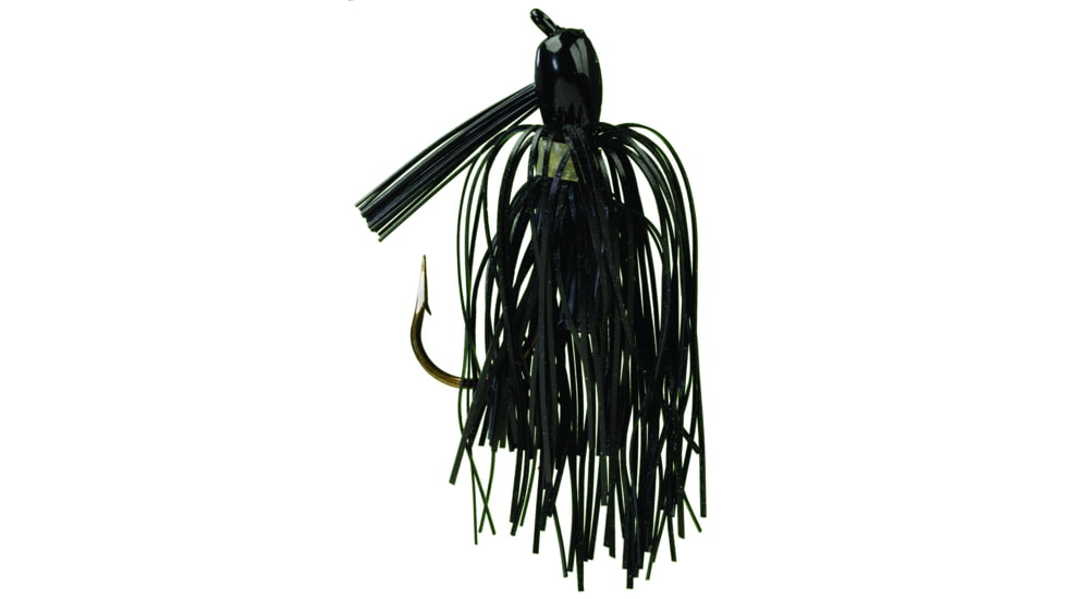 Strike King Rattlin Pro Model Skirted Jig, 3/8 oz, Black,1pk, PMJ38-1