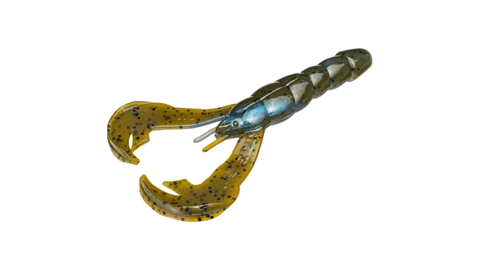 Strike King Rattlin’ Rage Craw Fishing Lure, Soft Plastic Craw, Blue Craw, 4in, 5-Pack, RGCRWR4-108, RGCRWR4-108
