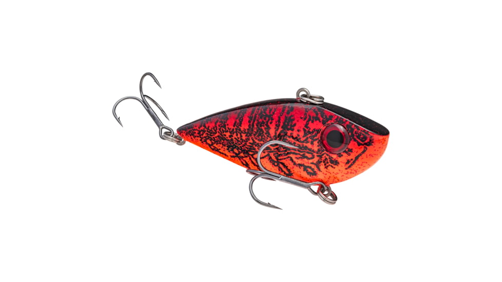 Strike King Red Eyed Shad Tungsten 2-Tap, Lipless Crankbait Fishing Lure, Chili Craw, 3/4oz, REYESDTT34-648, REYESDTT34-648