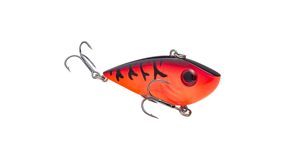 Strike King Red Eyed Shad Tungsten 2-Tap, Lipless Crankbait Fishing Lure, Orange Craw, 3/4oz, REYESDTT34-421, REYESDTT34-421