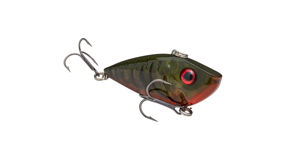 Strike King Red Eyed Shad Tungsten 2-Tap, Lipless Crankbait Fishing Lure, Phantom Watermelon Red Craw, 3/4oz, REYESDTT34-468, REYESDTT34-468