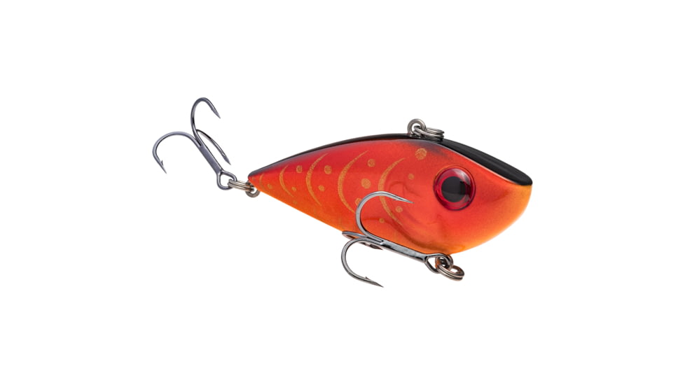Strike King Red Eyed Shad Tungsten 2-Tap, Lipless Crankbait Fishing Lure, Rayburn Red Craw, 3/4oz, REYESDTT34-451, REYESDTT34-451