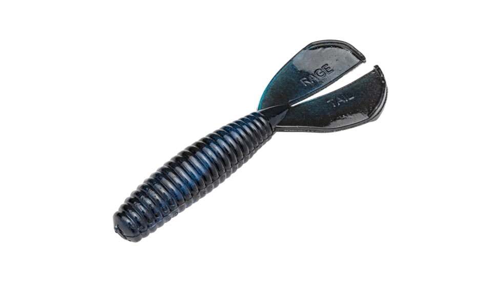 Strike King Rage Baby Menace Fishing Lure, Soft Plastic Grub, Black Blue Swirl, 3in, 9-Pack, RGBM-808, RGBM-808
