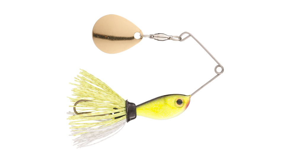 Strike King Rocket Shad Spinnerbait Fishing Lure, Chartreuse, 3/8oz, RS38-1, RS38-1