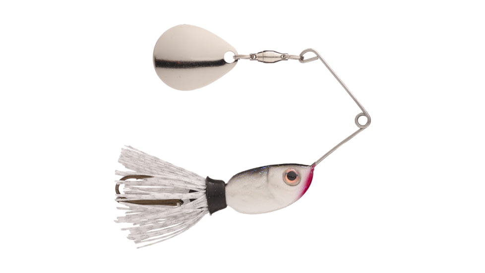 Strike King Rocket Shad Spinnerbait Fishing Lure, White, 1/2oz, RS12-12, RS12-12