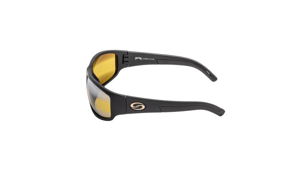 Strike King S11 Optics Sunglasses, Bi-Gradient Yellow Spotlight Lens, Caddo Matte Black, SG-S1178