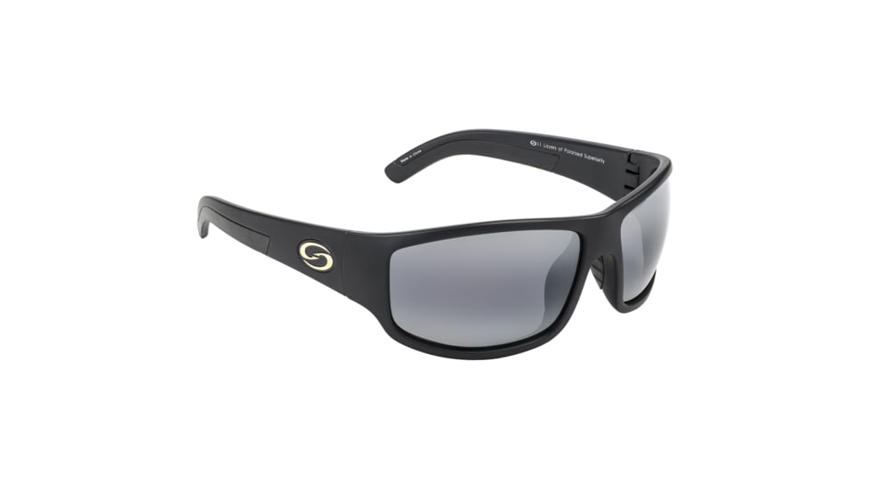 Strike King S11 Optics Caddo Sunglasses, Matte Black Frame, Gray Lens, SG-S1171